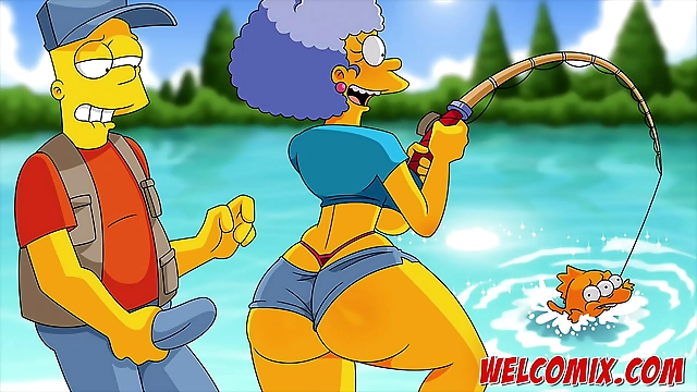 JAV unleashes the luscious curves of the Simpsons butts