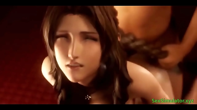 Get Behind Me Aerith! Enjoy Full Uncensored Animation!