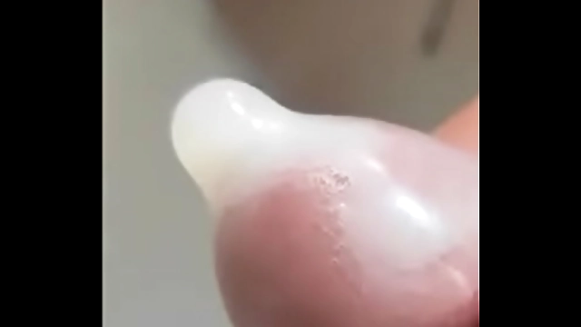 JAV Slut Squirts in Public Toilet - Glans Soaked in Semen