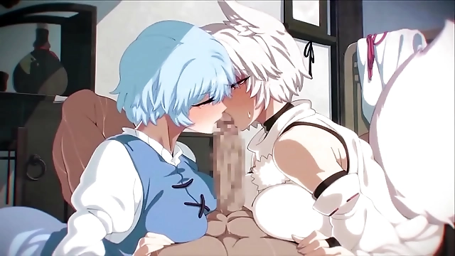 Two Japanese Enchantresses Sucking a Massive Hard Rod: A JAV Masterpiece!