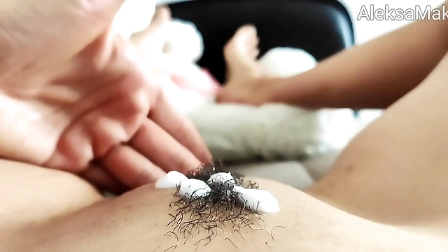 JAV Slut Reveals Juicy Hairy Pussy in Steamy Solo Show