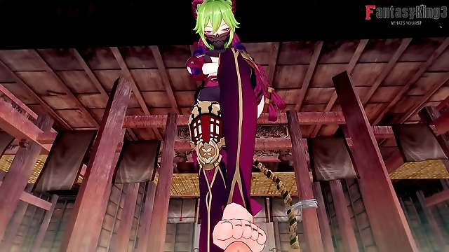 JAV Goddess Kuki Shinobus Luscious Footjob, Handjob, and Blowjob Pov in Genshin Impact! Absolutely Free!