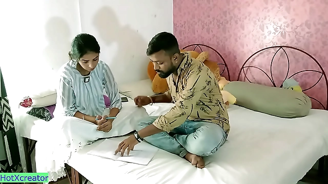 Enchanting Indian University Beauty Gives It All to Young Sir for a Good Mark