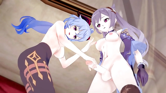 Genshin Impact's Ganyu Goes All Out for Futanari Creampie with Keqing - Get Hooked on the Luscious Action Now!