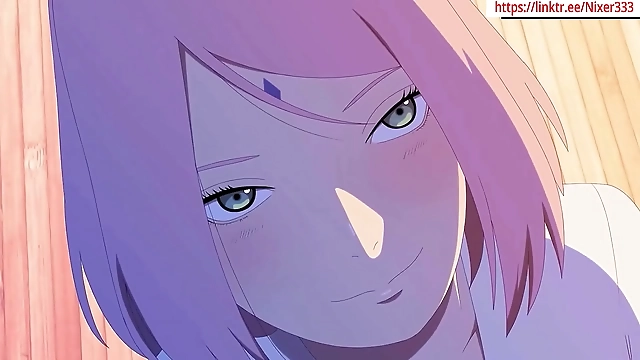 Witness the Steamy Naruto x Sakura First Sex Scene in Konohas Hentai Night!