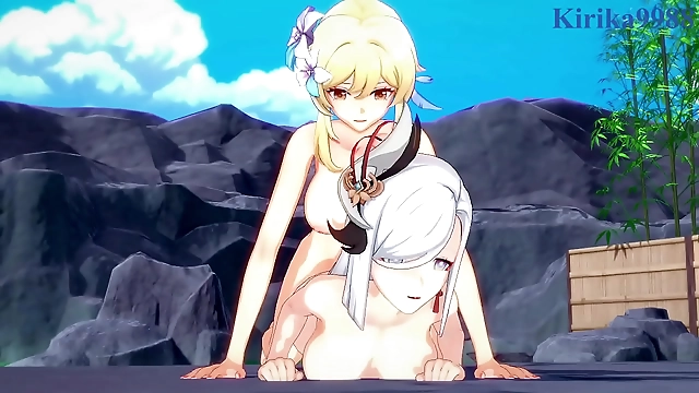 Futa Heaven: Shenhe, Lumine, Miko Yae, and Raidens Shogun Intense Sex in Genshin Impact Hentai or Genshin Impact Hentai: Shenhe, Lumine, Miko Yae, and Raidens Shogun Futanari Sex Dreams Come True