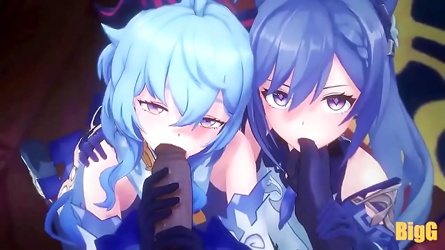 JAV HD: Ganyu and Kequing's Explosive Threesome - 'Genshin Impact' Inspired