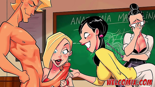 JAV Slut Pounded by Her Classmates Stiff Rods in Hot Anatomy Class Orgy - Must-Watch!