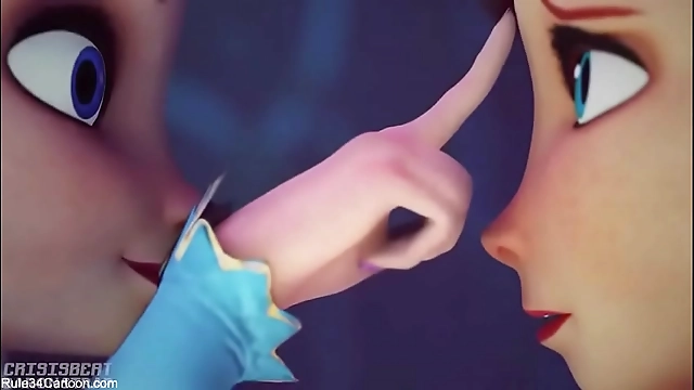 Get Enchanted by Luscious Elsa and Anna s Ice Queen BDSM Show!