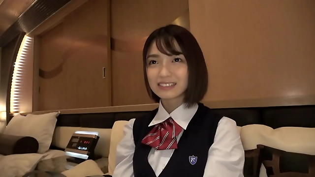 Meet the hottest JAV slut, Wame-chan Mei, in a steamy fuck session with an old man for cash! With her neat and slender figure, schoolgirl uniform, and short hair, this 1-year-old cutie is a must-see!