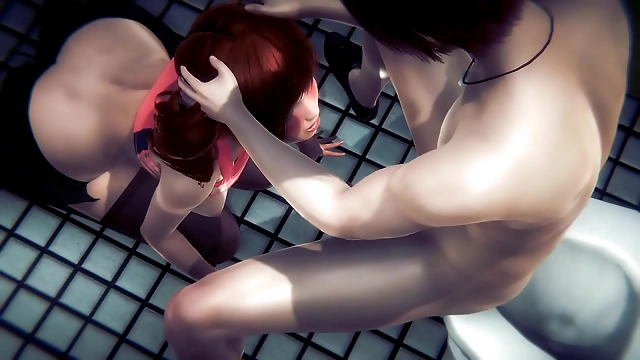 Japanese MILF Gets Fucked in the Toilet by Shien Hardsex - A Luscious Hentai 3D Experience