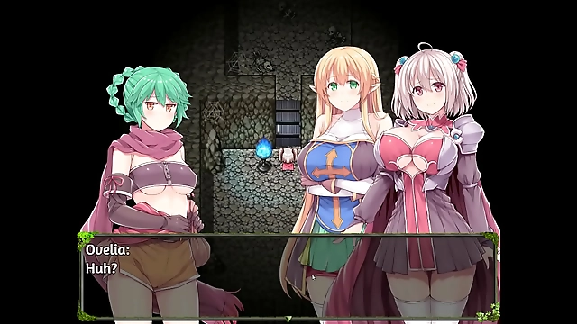 JAV Hentai Game Explorers of the Abyss Ep 1: Big Boobs Dungeon Party