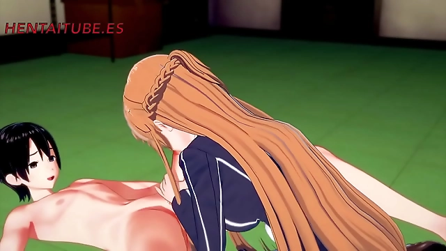 JAV Hentai Sensation: Asuna & Kirito's Limitless Passion - Intense Blowjobs, Fiery Fucks & Creamy Cum