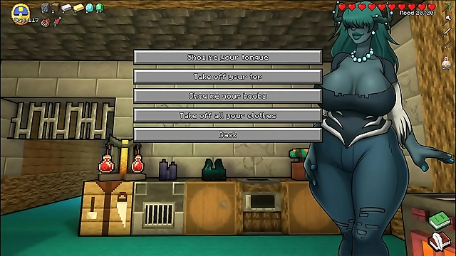 HornyCraft Parody Hentai Game PornPlay Ep32: The Luscious Haze Demon Girl s Sexy Striptease