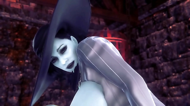 Luscious Lady Dimitrescu's Reverse Cowgirl Ride in Resident Evil Village Parody - A Japanese Fantasy Come True!