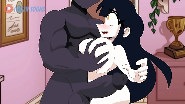 JAV Fantasy: BBC vs Skinny White Girls' Steamy Cartoon Sex Scene