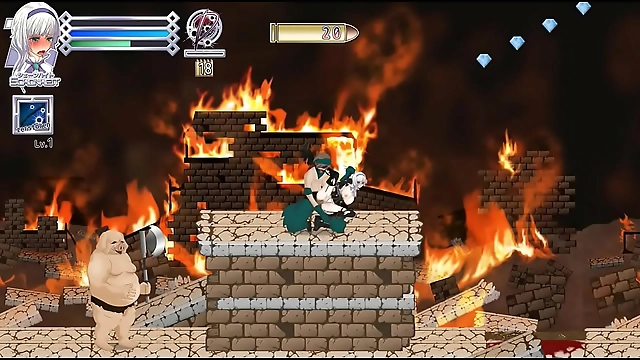 JAV Hottie Seduced by Men and Monsters in 'Bullet Requiem' Hentai Ryona Act Game