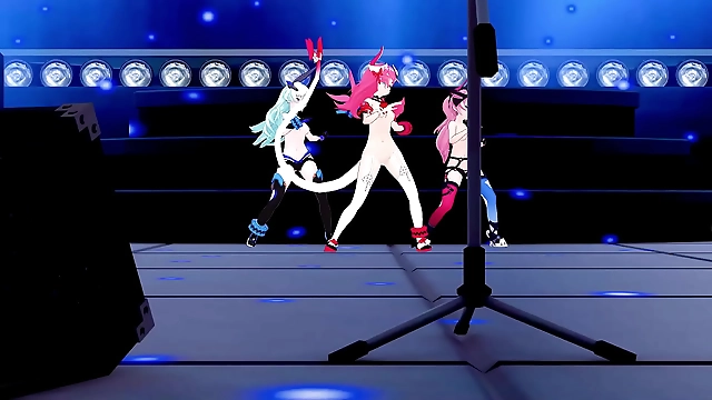 JAV Beauties Explode in Erotic Dance Frenzy - Honkai Impact MMD Follow the Leader ft
