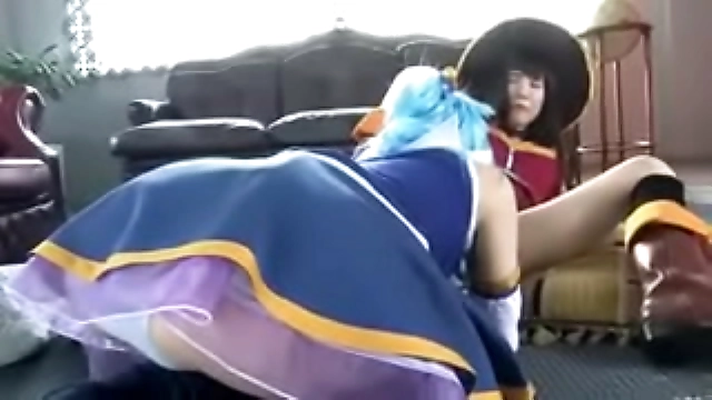JAV Cosplay Lesbians Get Yuri-in-Love with Sailor Moons Konosuba Re:Zero Madoka Love Live