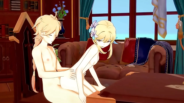 Hentai Heaven: Genshin Impact s Aether and Lumine Sucking and Fucking Debauchery in 3D Anime Cartoon Porn Video