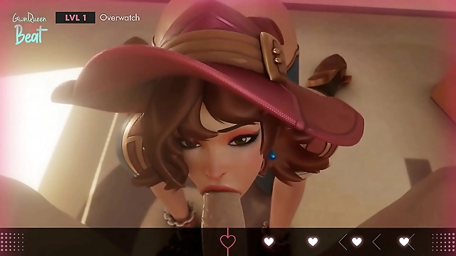 Luscious Mercys Naughty Moves In Overwatch - Cant Stop The Cumming Challenge