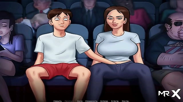 Summertime Saga: Pussy Caressing and Public Masturbation at the Cinema