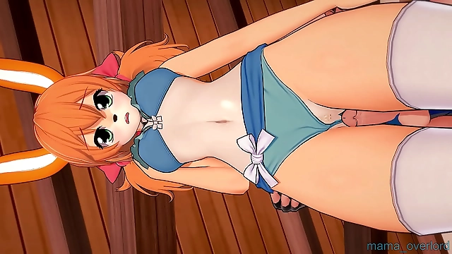 Sensual Luscious Enchantress Teasing and Playing with a Furry Bunny in 'Fiesta Furry Bunny' Part 1