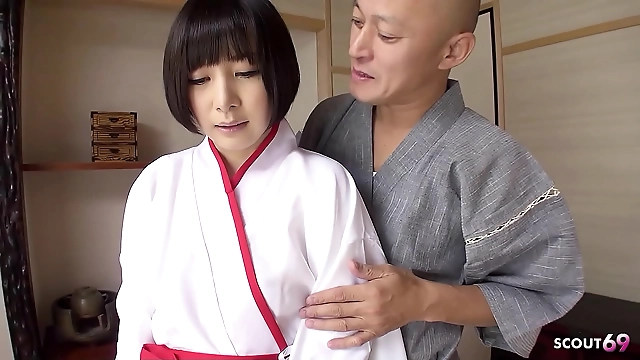 Seduced by the Enchantress: Traditional Japanese Teens First Anal Creampie Fuck by Sexy Teacher in Uncensored JAV Porn