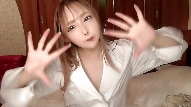 Luscious Angel in White with Satin White Lingerie