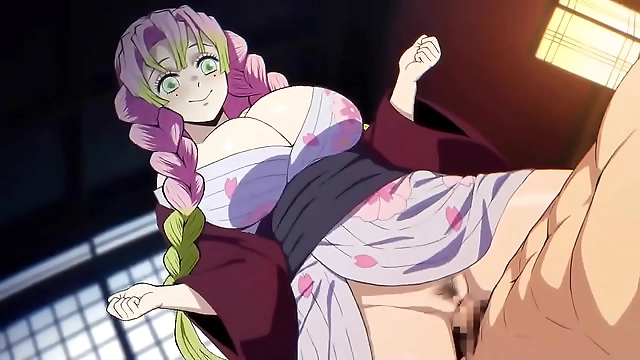 JAV Mitsuri Fucks in Demon Slayer - Luscious Enchantress Allures with Slutty Moves