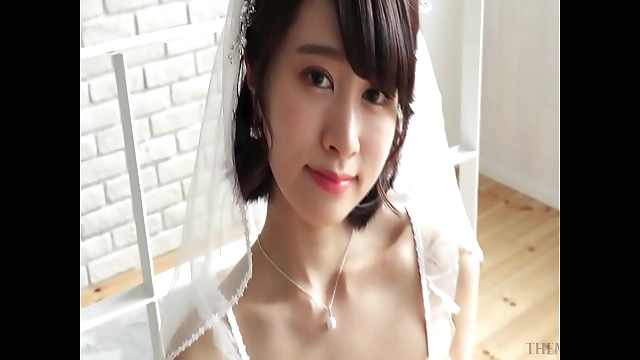Irresistible Luscious Bride in See-Through Underhair and Naughty Wedding Dress