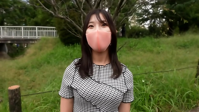 Busty 21-year-old from Kyushu Squeezes Adachi Rashi-style Bosom! Squealing G-cup Goodness!