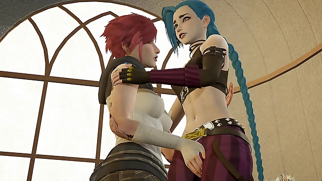 Japanese Lesbians Badass Sex Games - 'Vi and Jinx' 4K Ultra HD with Unleashed Fappening Action