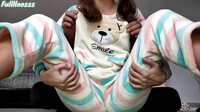 Erotic Affairs: Tiny Boobs and Shaved P$$y Tease by Stepdad in Pajamas - Immerse Yourself in Utter Bliss!