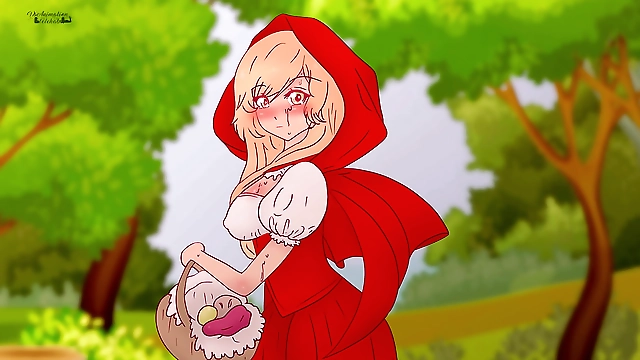 JAV Hentai Parody: 'Little Red Riding Hood' Fucks a Pervert Who Fucked a Tree