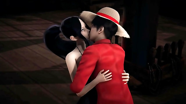 Hot and steamy! Luffy and Nico Robin in a passionate encounter - JAV MILFs get wild!